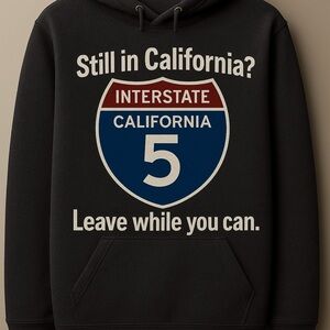 Black Interstate Graphic Hoodie